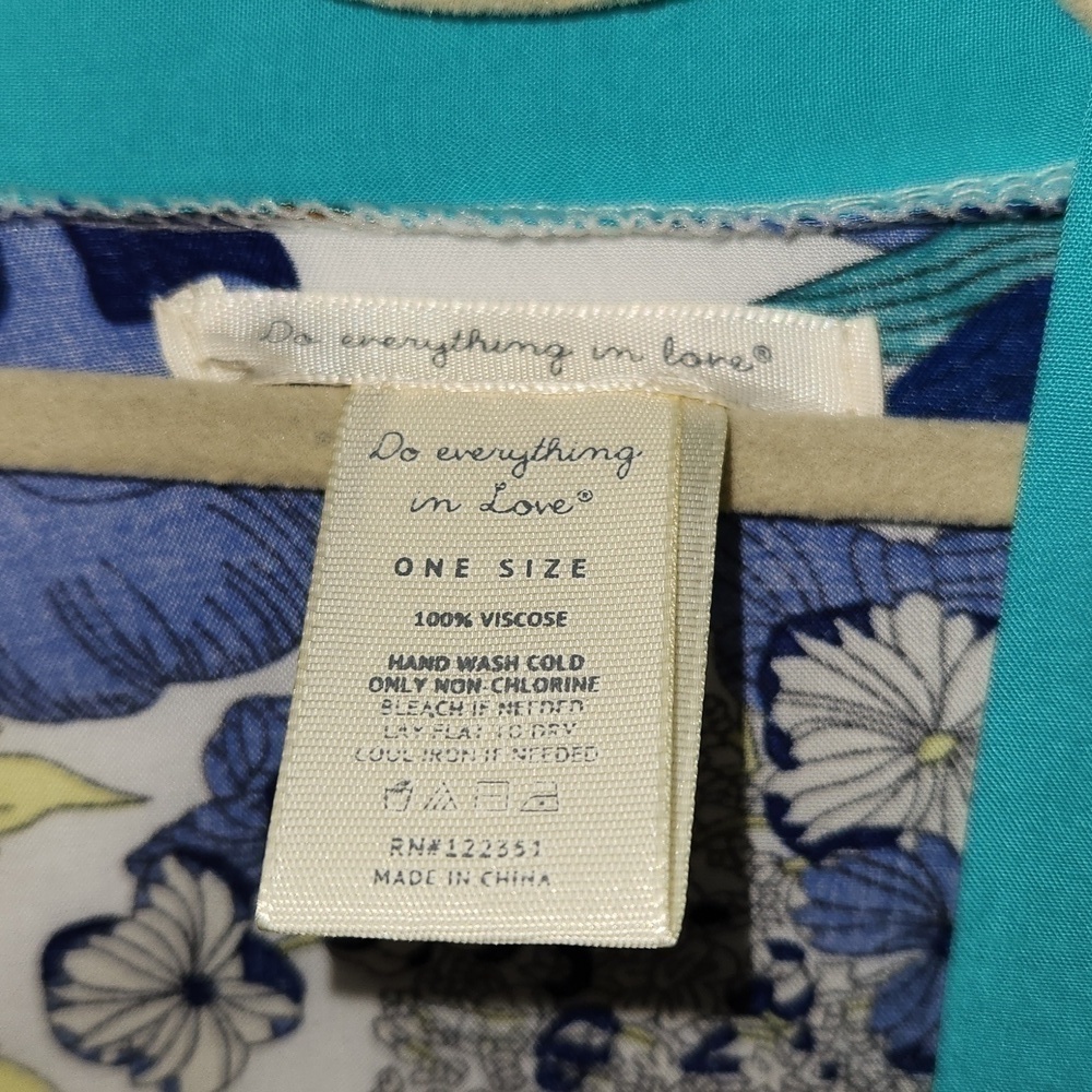 Do Everything In Love Women's Tropical Print Open Front Kimono Cardigan Beach - Picture 13 of 13